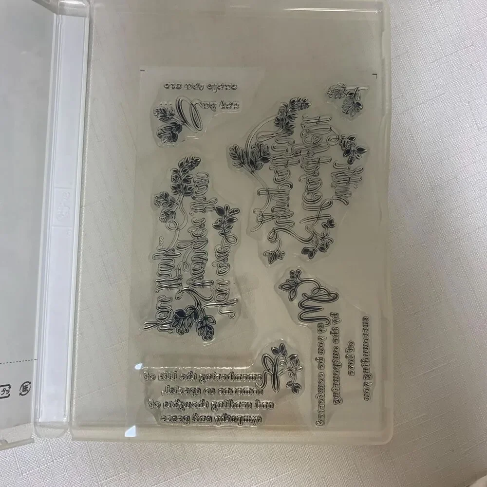 Stampin Up! Heartfelt Sympathy Cling Set Thinking Of You Get Well Card Craft Art